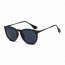 Iris D35 D02-B05 Retro Vintage Inspired Horned Keyhole Round Sunglasse