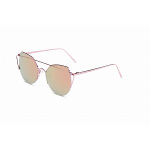 Iris D70 CR03-B12 Modern Cat Eye Mirrored Flat Lens Sunglasses