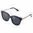 Iris CD02 D01-B01 Women's Oversize Mirrored Lens Horned Rim Sunglasses