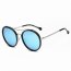 Iris PCA14 D01-P07 Retro Polarized Lens Circle Round Sunglasses