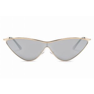 Iris S2067-C2 Women Metal Cat Eye Sunglasses