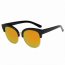 Iris D67 D01-B49 Flat Mirrored Lens Clubmaster Sunglasses