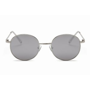 Iris S2066-C4 Retro Vintage Metal Round Sunglasses