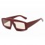 Iris S1077-C3 Women Bold Retro Vintage Rectangular Sunglasses