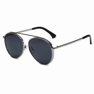 Iris CA08 CS01-B01 Retro Mirrored Lens Teardrop Aviator Sunglasses