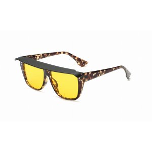 Iris S1097-C4 Retro Vintage Shield Square Fashion Sunglasses