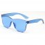 Iris S2057-C4 Retro Flat Lens Square Tinted Sunglasses