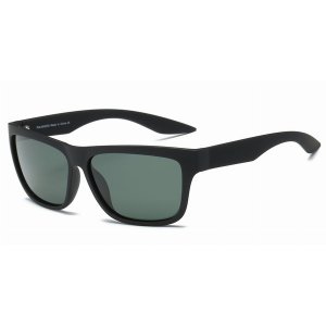 Iris P1009-BK4-GN2 Retro Rectangle Polarized Sunglasses