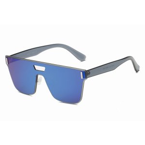 Iris S2075-C2 Unisex Retro Square Mirrored Sunglasses