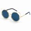 Iris A21-CA02-B01 Women Pearl-studded Cut-out Cat Eye Sunglasses