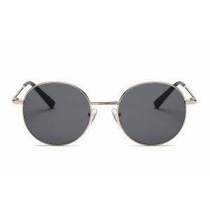 Iris S2066-C1 Retro Vintage Metal Round Sunglasses