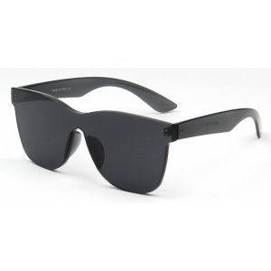 Iris S2057-C1 Retro Flat Lens Square Tinted Sunglasses