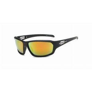 Iris Y1001-C4 Men Sports Warp Rectangle Sunglasses