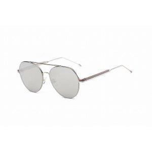 Iris S2006 CW02-B05 Modern Teardrop Aviator Flat Mirrored Lens Sunglas