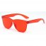 Iris S2057-C2 Retro Flat Lens Square Tinted Sunglasses