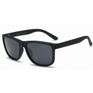 Iris P1001-BK4-GY1 Men Polarized Rectangle Sunglasses