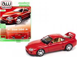 Autoworld 64322-AWSP075B 1994 Toyota Supra Super Red \modern Muscle\ L