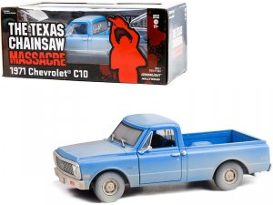 Greenlight 84141 1971 Chevrolet C10 Pickup Truck Light Blue (dusty) \t