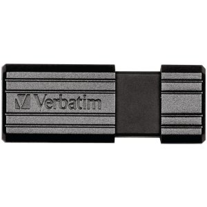 Verbatim 49065 64gb Pinstripe Usb Flash Drive - Black - 64gb - Black