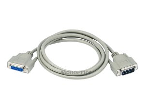 Monoprice 544 Db15 Mf 1:1 Molded Cable - Beige 6ft