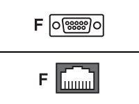 Black FA4509F-GR Db9 Colored Modular Adapter (unassembled