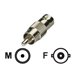 Black FA879 Rca Male To Bnc Female Coupler