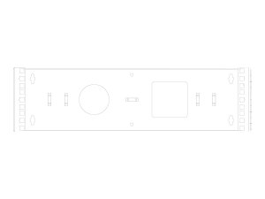 4xem 4XOPENWALL3U 3u 19in Hinged Wall Mount