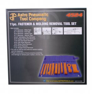 Astro 4524 Auto Fastener And Molding Removal Tool Set 11piece