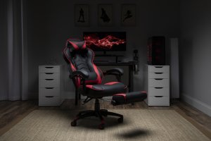 Ofm RSP-110-RED Respawn Recline Gaming Chrfootrest Red