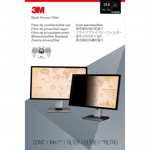 3m PF238W9B Privacy Filter For 23.8 In Monitors 16:9  Black, Glossy, M