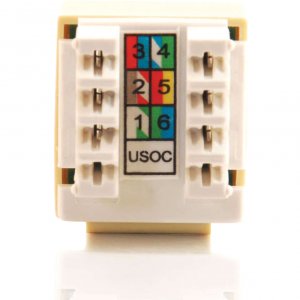 C2g 03800 Cat3 Rj12 Keystone Jack Ivory