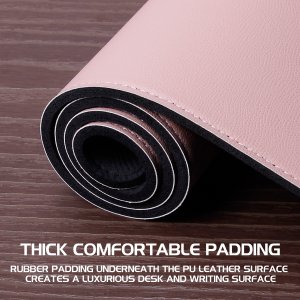 Generic ENPCPXP100PKWS Pu Leather Xxl Mouse Pad - Pink