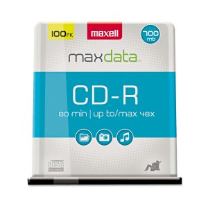 Hitach  Maxell Cd-r 700mb 80 Min 48x 100pk Spindle - Branded