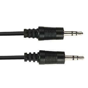 Black EJ110-0020 3.5-mm Stereo Audio Cables, 24 Awg, Male