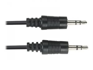 Black EJ110-0020 3.5-mm Stereo Audio Cables, 24 Awg, Male