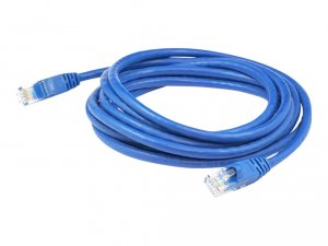 Addon ADD-0-67FCAT6A-BE 8in Rj-45 Mm Cat6a Blue Cu Patch Cbl