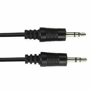 Black EJ110-0030 3.5-mm Stereo Audio Cables, 24 Awg, Male