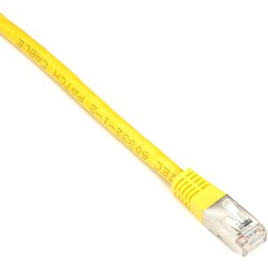 Black EVNSL0272YL-0001 Cat6 Shld Patch Cable 1 Feet 26 Awgm