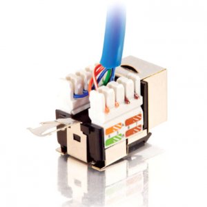 C2g 35222 Cat5e 90 Keystone Half Shielde