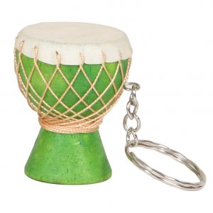 X8 X8-KEYCH-GRN Djembe Keychain, Green