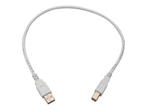 Monoprice 8614 Usb 2.0 A M To B M Cable 1.5ft - White