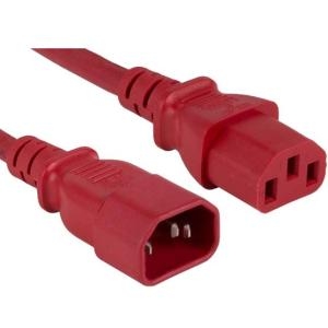 Enet C13C14-RD-6F-ENC C13 To C14 6ft Red Pwr Extension Cord