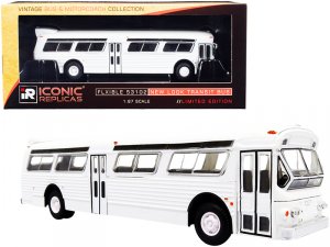 Iconic 87-0242 Flxible 53102 Transit Bus With Ac Unit Blank White \vin