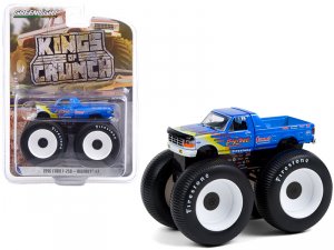 Greenlight 49090SET 1996 Ford F-250 Monster Truck Bigfoot 7 Blue With 