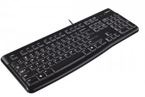 Logitech 920-002478 Slim Corded Keyboard - Cable Connectivity - Usb In