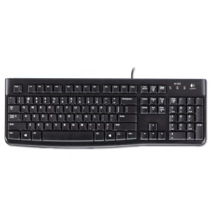 Logitech 920-002478 Slim Corded Keyboard - Cable Connectivity - Usb In