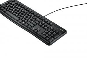 Logitech 920-002478 Slim Corded Keyboard - Cable Connectivity - Usb In