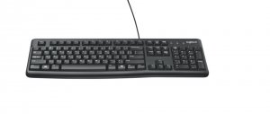 Logitech 920-002478 Slim Corded Keyboard - Cable Connectivity - Usb In