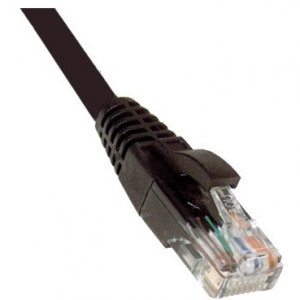 Weltron 90-C6CB-BK-003 3ft Black Cat6 Snagless  Patch Cable