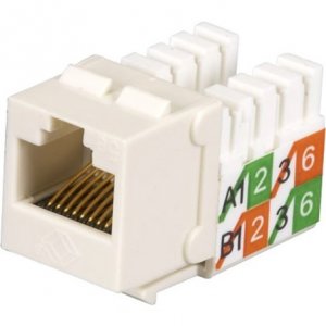 Black FMT925-R2-25PAK Gigabase2 Cat5e Jack, Universal Wiring,